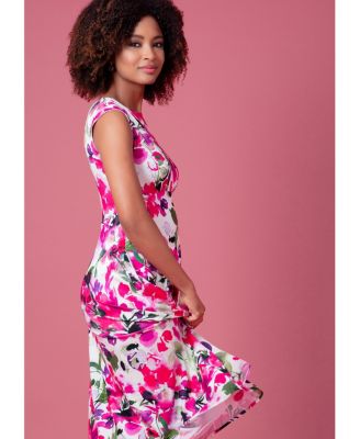 Women's Luna Boat Neck Sleeveless Midi Dress