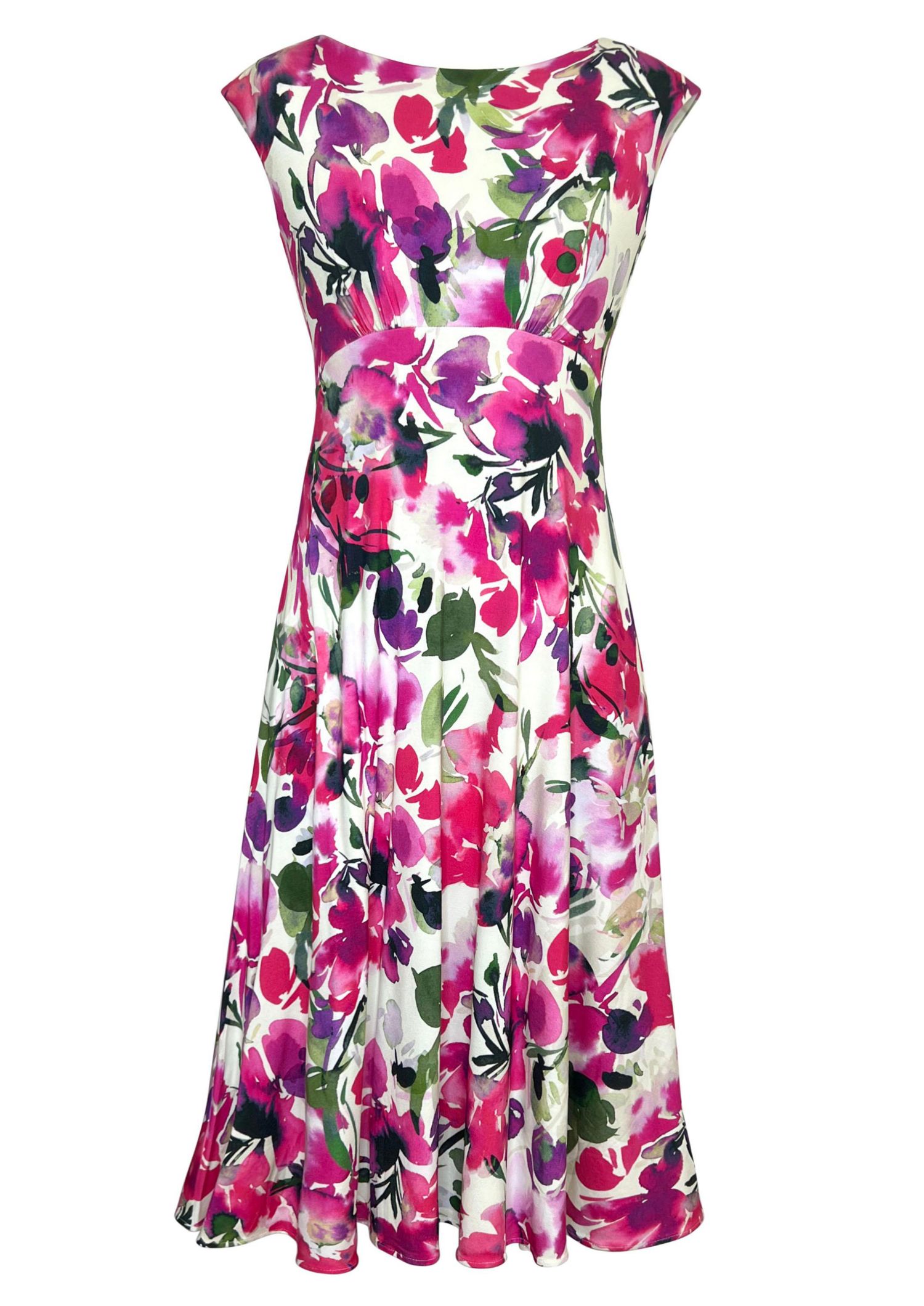 Women's Luna Boat Neck Sleeveless Midi Dress