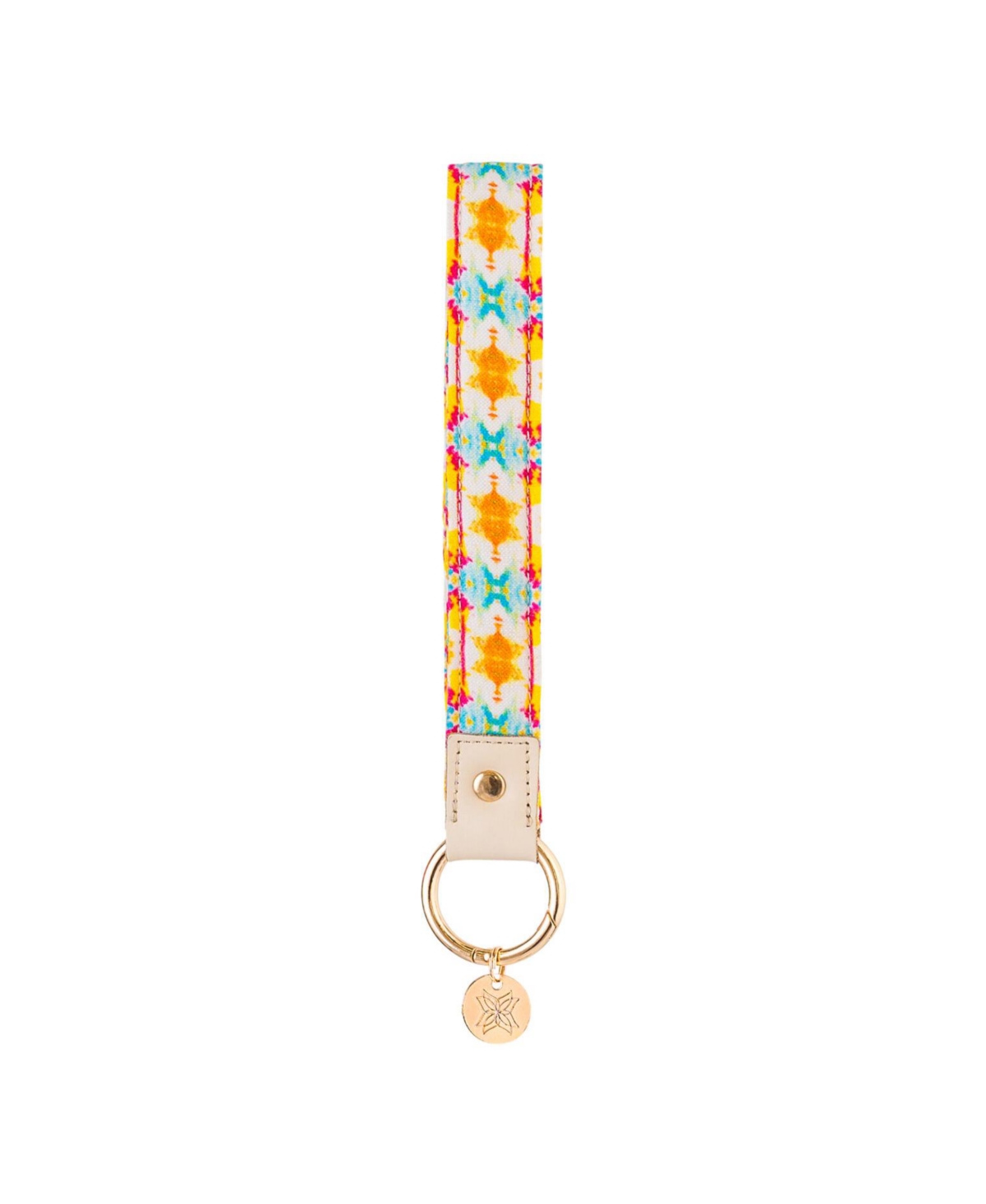 Fabric Loop Keychain - Orange turtle