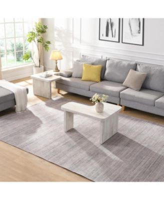 Rectangular Wood Detachable Coffee Table