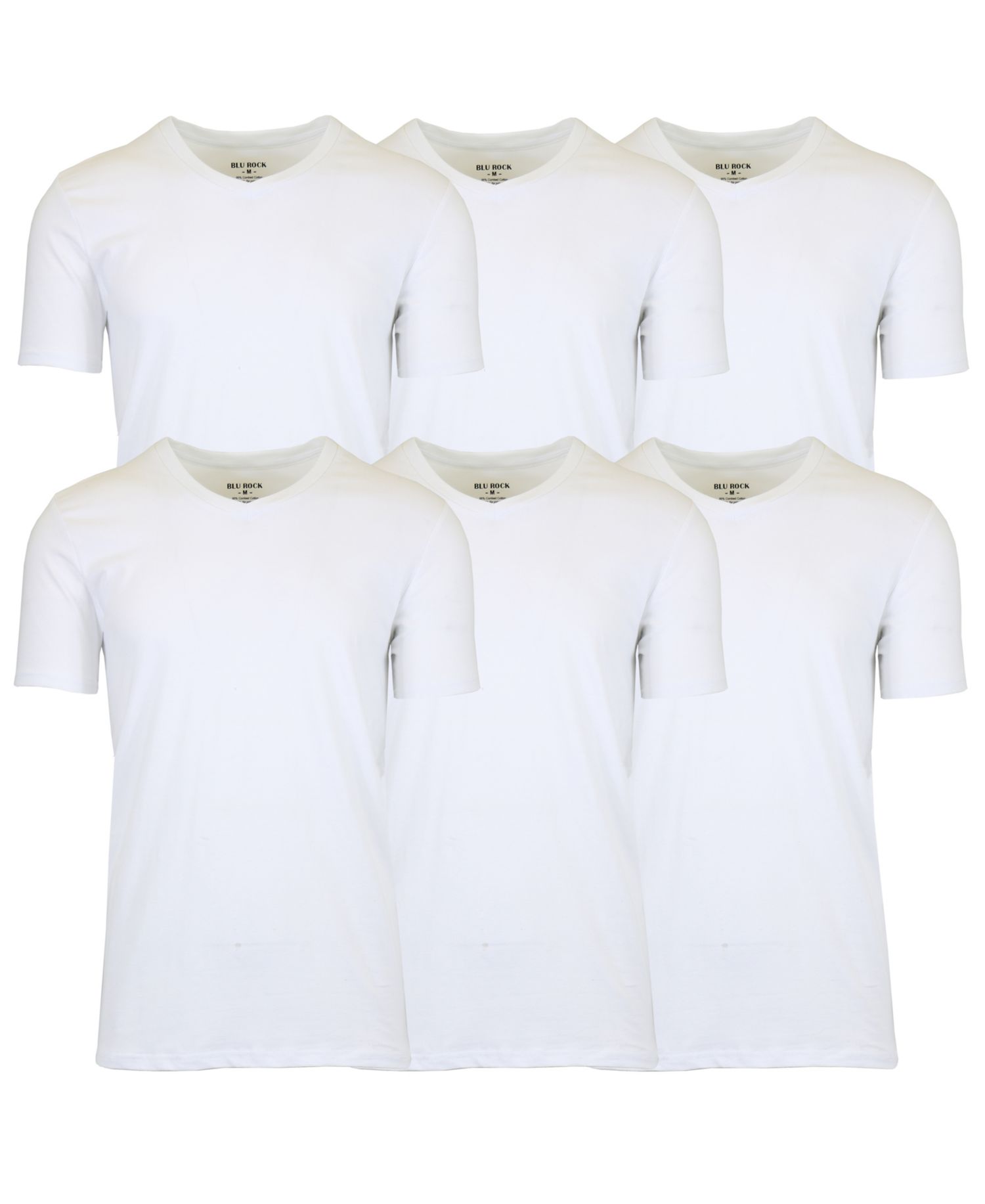 Men's 6-Pack Short Sleeve Stretch T-Shirt