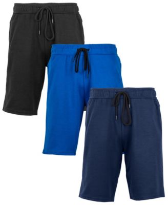 Men's 3-Pack Tech Fleece Performance With Heat Seal Zipper Pocket Shorts