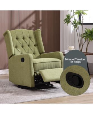 Streamdale Cozy Rocking Recliner Chair with 360 Swivel