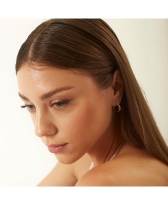 Drop Solitaire Earrings Sterling -