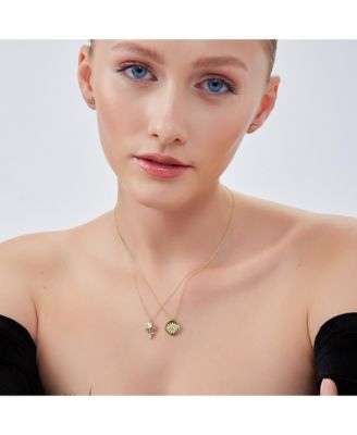 Eye Coin Sterling Silver Evil Eye Necklace