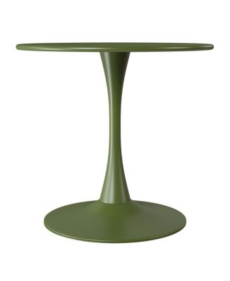 31.5" Round Outdoor Indoor Metal Cocktail Dining Table