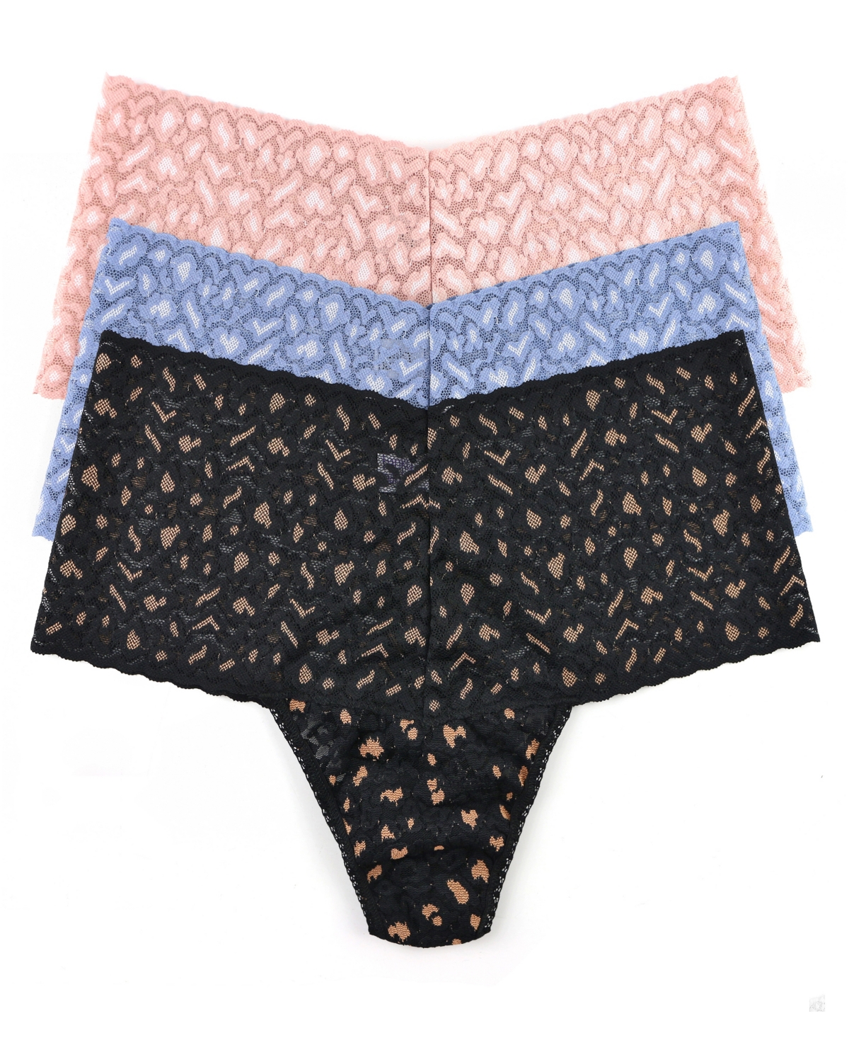 Shop Hanky Panky Women's Crossdyed Leopard Retro Thong Panty 3 Pack