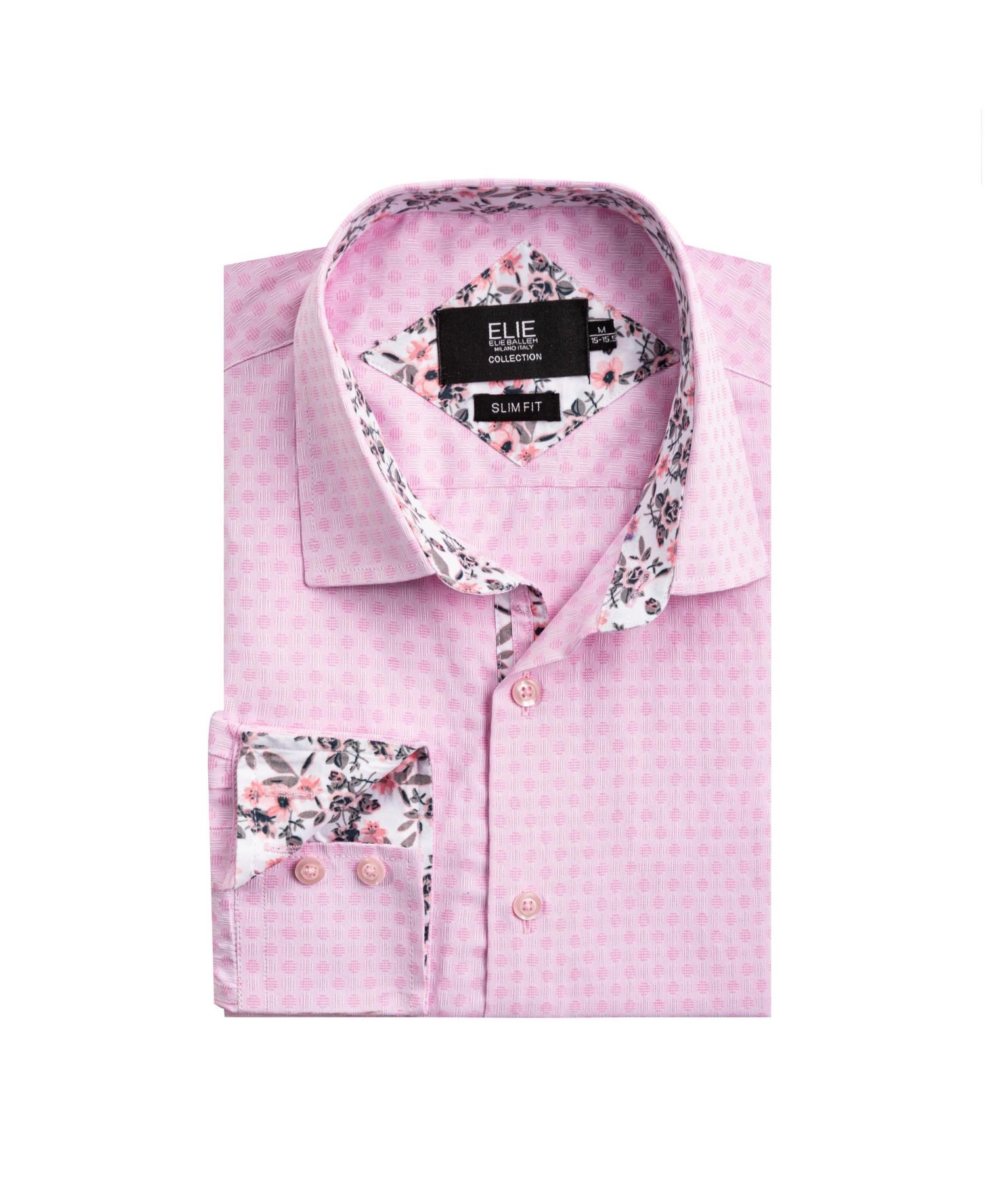 Big Boys Slim Fit Jacquard Dot Shirt