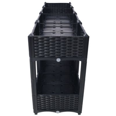 Elevated Planter Box with Drainage 63"x15.7"x27.7"