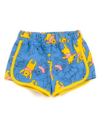 Little Girls Disney Minnie Mouse Lilo & Stitch French Terry Tank Top Shirt Dolphin and Active Shorts to