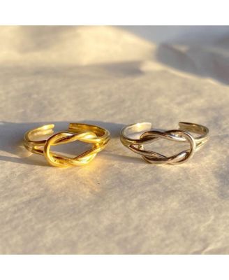 Knot Sterling Silver Adjustable Ring