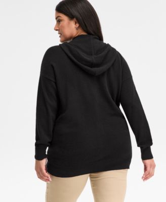 Plus Size 100% Cashmere Zip-Up Hoodie, Macy's Exclusive