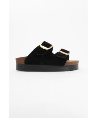 Harbor Suede Leather Two-Strap Sandal (Women)