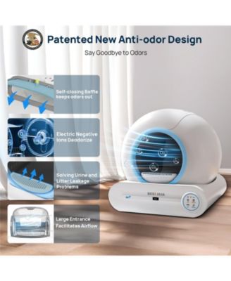 Self Cleaning Cat Litter Box-Blue