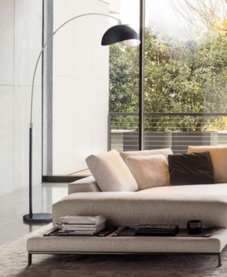 84" Glass Orson Arc Floor Lamp