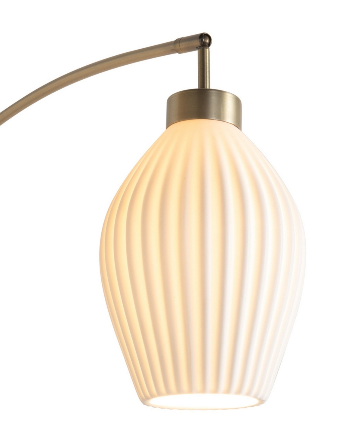 Nova Of California 85" Wood Santa Clara 3 Light Arc Floor Lamp