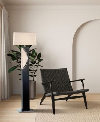 63" Metal Half Moon Floor Lamp