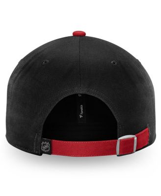 Men's Black Chicago Blackhawks Iconic II Fundamental Adjustable Hat