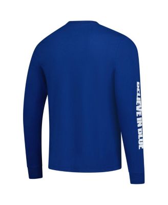 Men's Royal Indianapolis Colts Split Local Long Sleeve T-Shirt