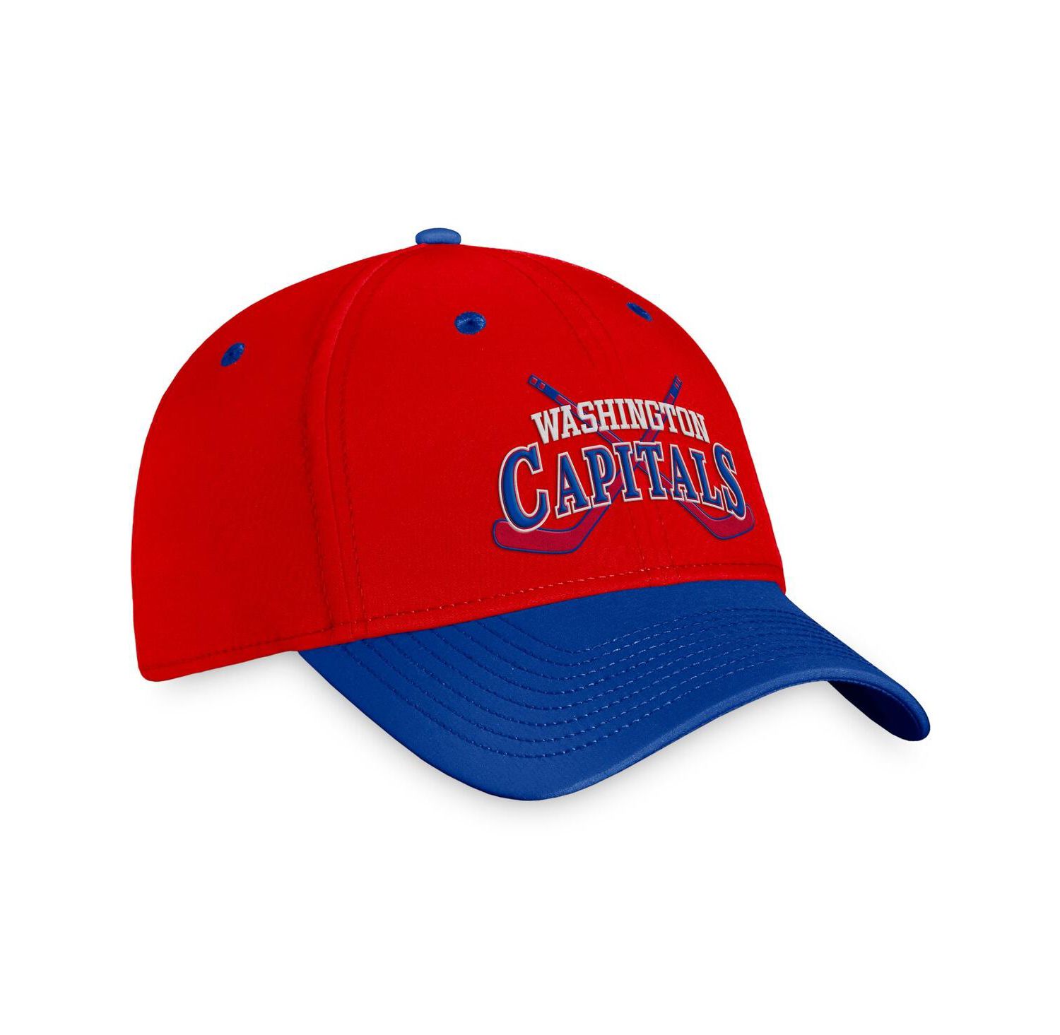 Men's Red/Blue Washington Capitals Heritage Vintage Flex Hat