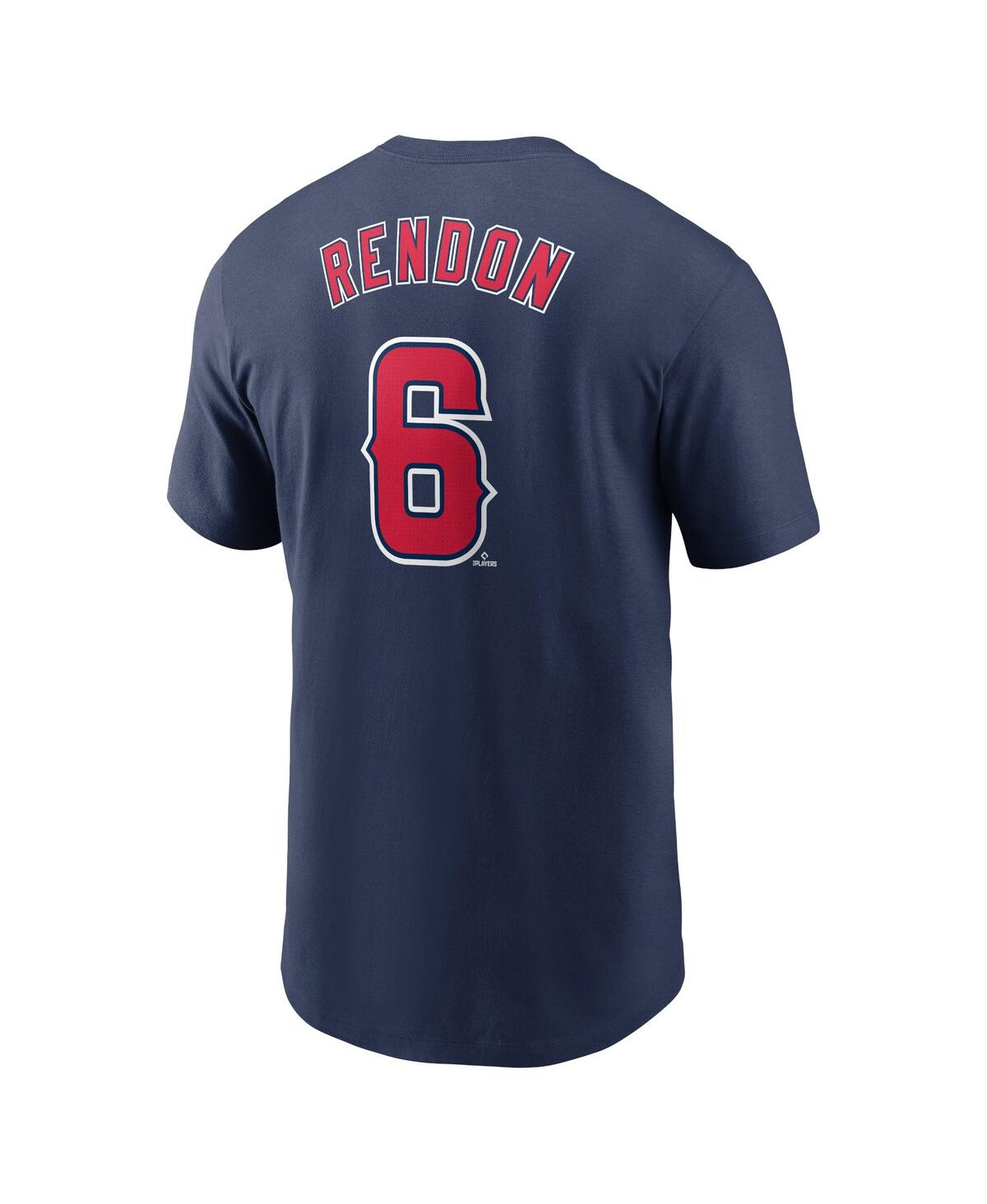 Nike Men's Anthony Rendon Navy Los Angeles Angels Fuse Name Number T-shirt In Blue