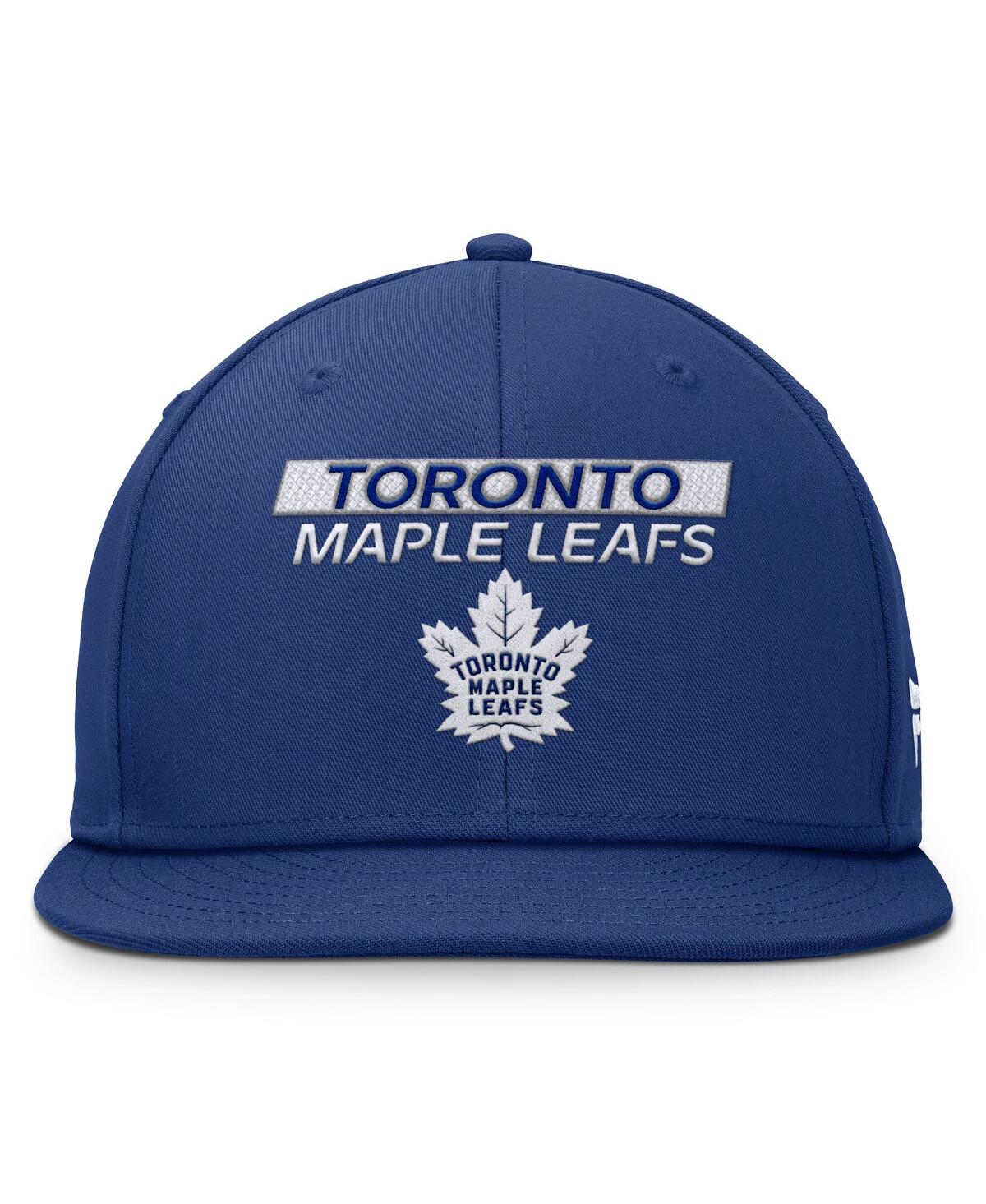 Fanatics Men's Blue Toronto Maple Leaf's Authentic Pro Prime Snapback Hat