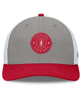 Men's Gray/Cardinal Stanford Cardinal Rob Trucker Adjustable Hat