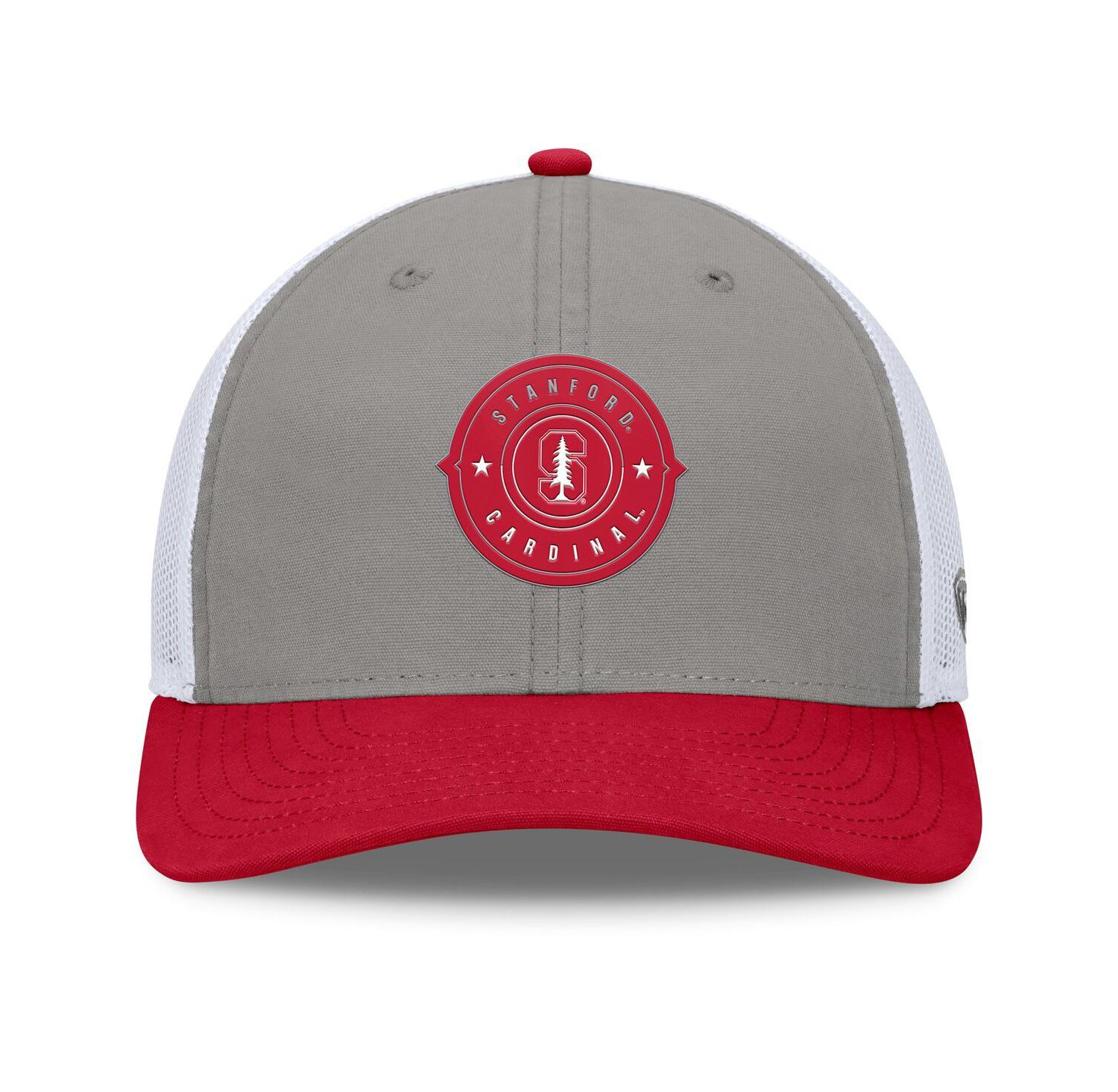 Men's Gray/Cardinal Stanford Cardinal Rob Trucker Adjustable Hat