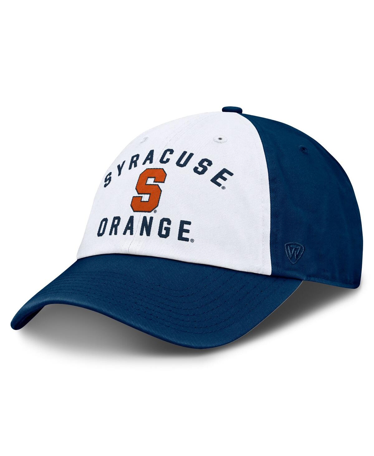 Top Of The World Men's White Syracuse Orange Weston Adjustable Hat