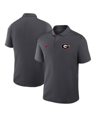Nike - Men's Anthracite Georgia Bulldogs Primetime Victory Primary Logo Performance Polo Shirt