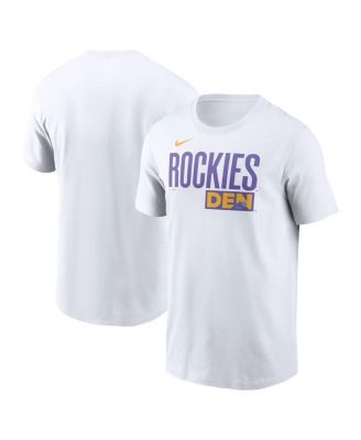 Men's White Colorado Rockies 2025 City Connect Wordmark T-Shirt
