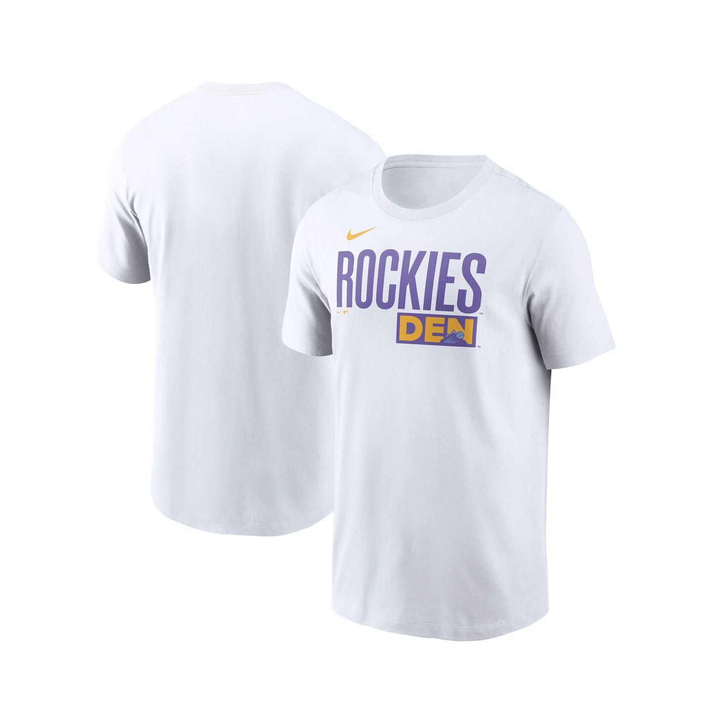 Мужская футболка Nike White Colorado Rockies 2025 City Connect Wordmark — фото 1