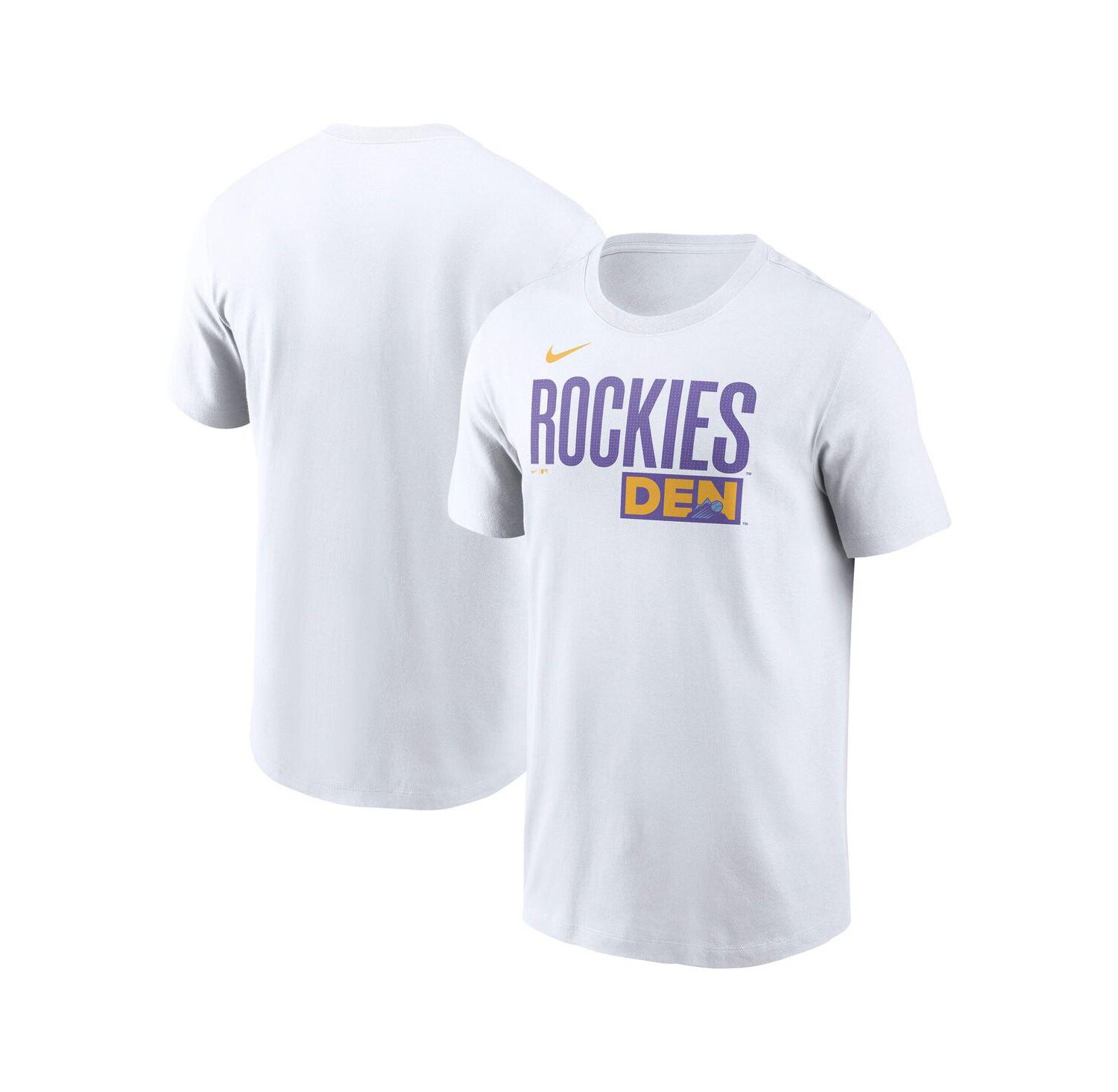 Men's White Colorado Rockies 2025 City Connect Wordmark T-Shirt
