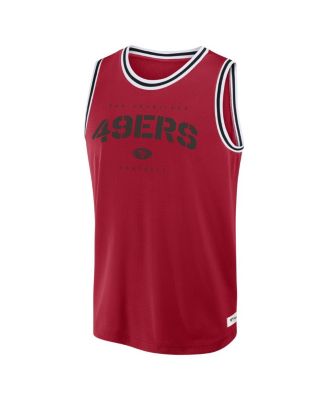 Men's Scarlet San Francisco 49ers Elements Future Ground Jersey Tank Top