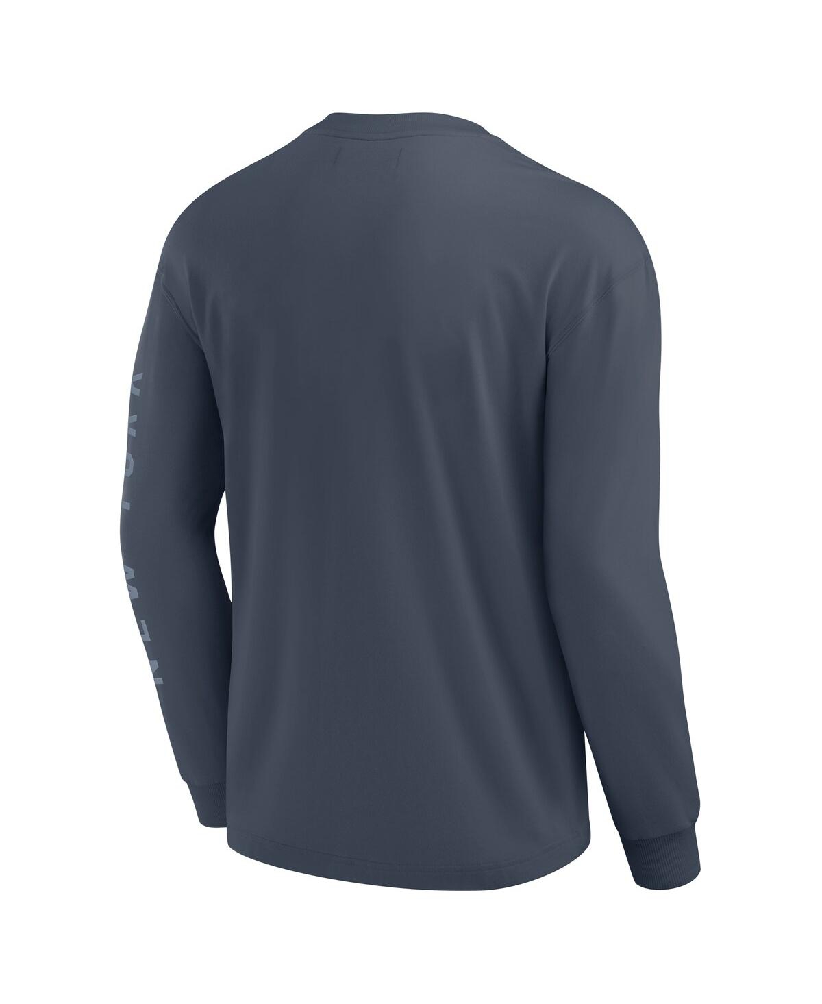 Fanatics Men's Blue New York Yankees Elements Future Ground Tonal Info Long Sleeve T-shirt