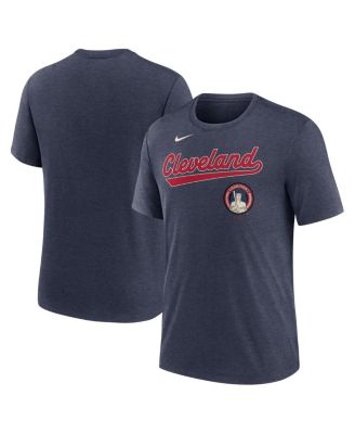 Nike - Men's Heather Navy Cleveland Guardians 2025 City Connect Performance Tri-Blend T-Shirt
