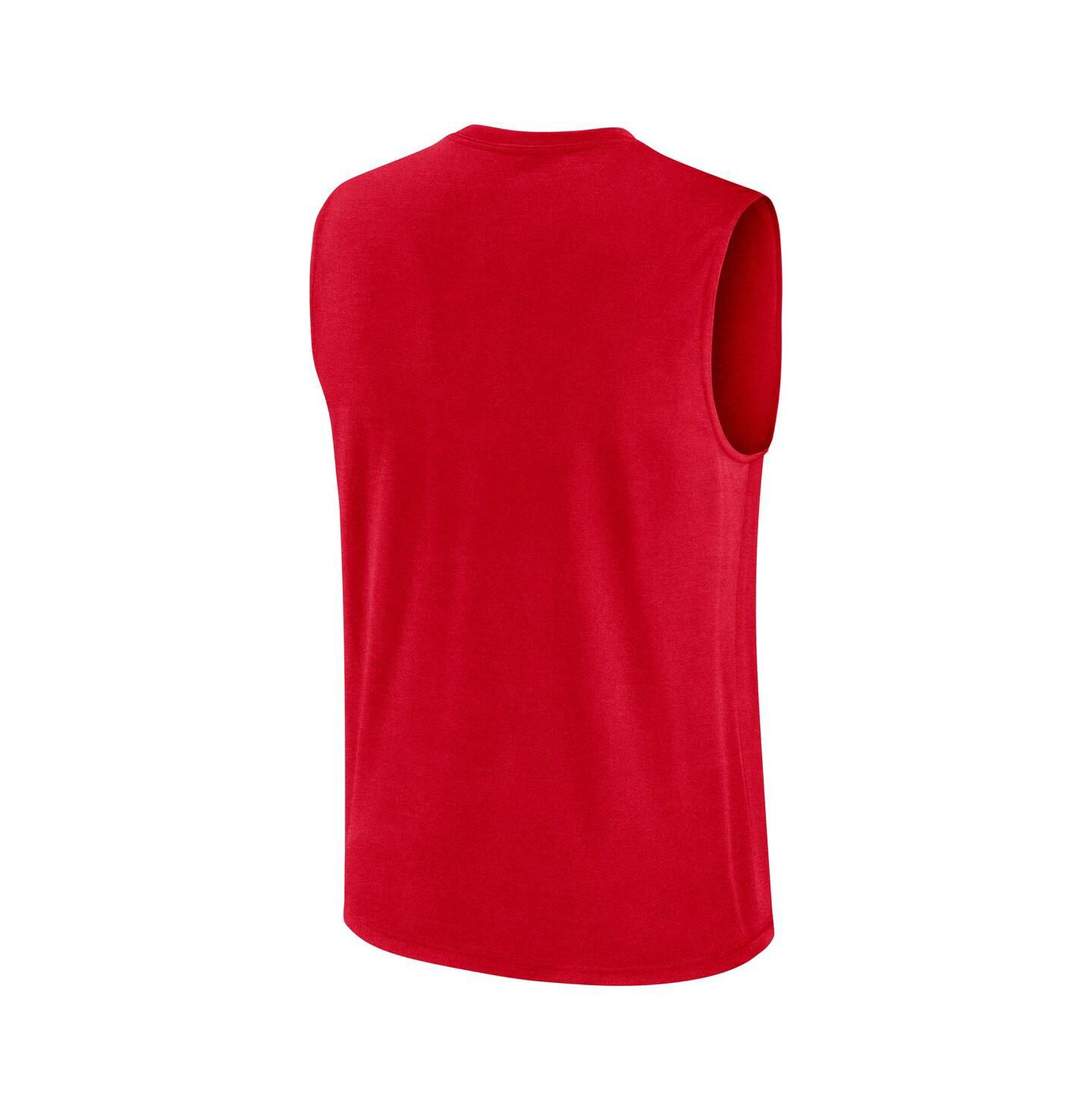 Мужской топ Nike Scarlet Ohio State Buckeyes Primetime Tricode Legend Performance — фото 3