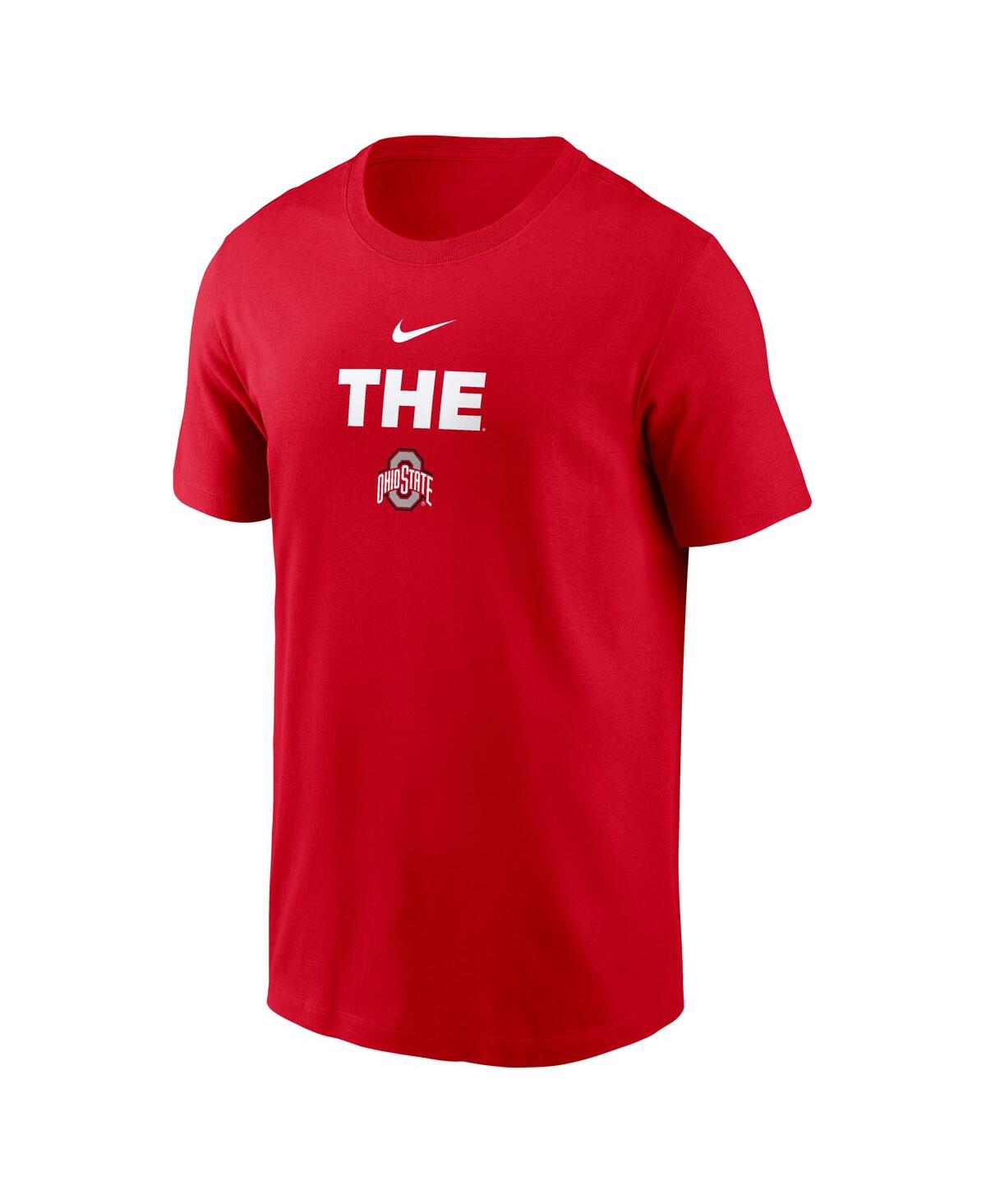 Nike Ohio State 2-hit Stacked  Men's College T-shirt In Red