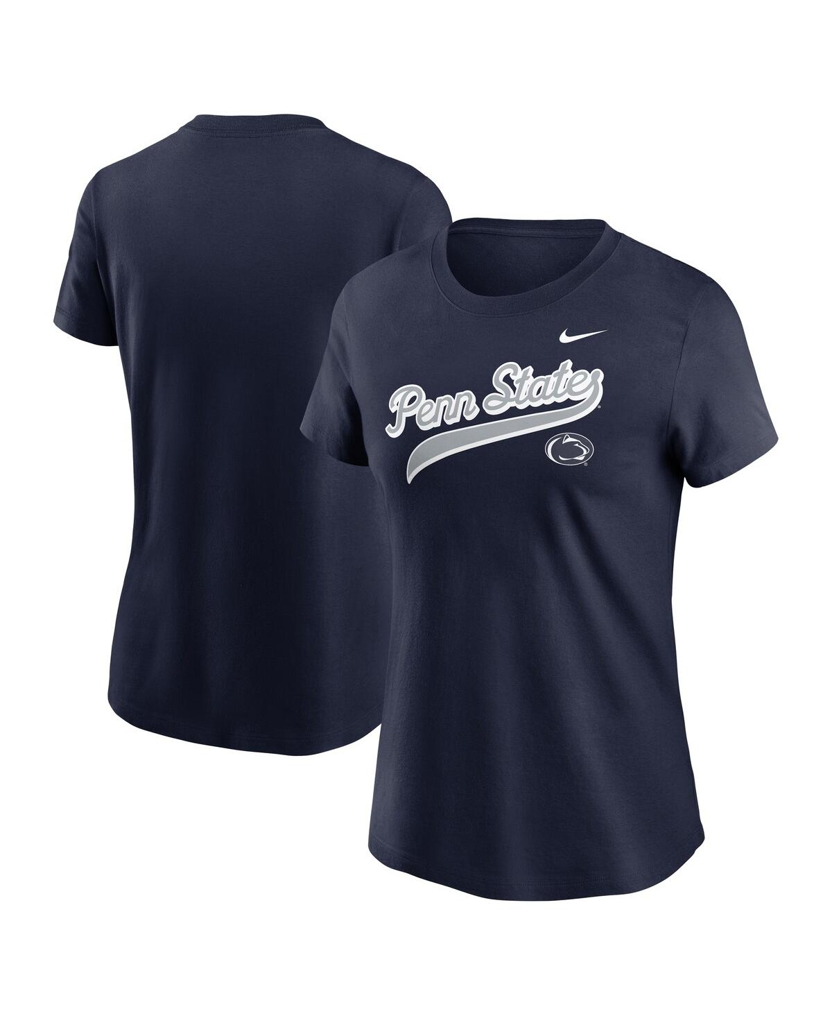 Nike Women's Navy Penn State Nittany Lions Local Script T-shirt