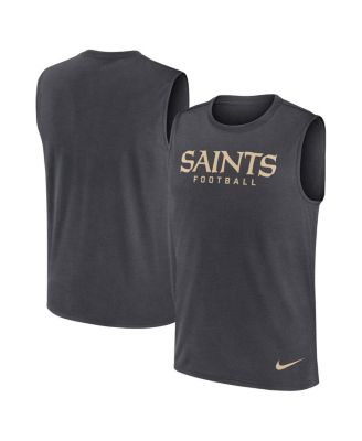 Nike - Men's Charcoal New Orleans Saints Primetime Legend Performance Muscle Tank Top