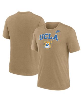 Nike - Men's Heather Light Brown UCLA Bruins Legacy Arch Tri-Blend T-Shirt