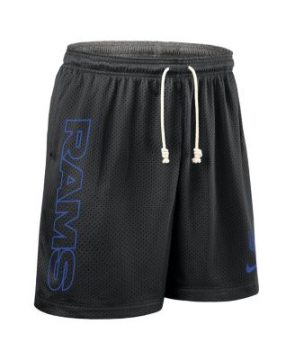 Men's Black Los Angeles Rams Sideline Reversible Performance Shorts