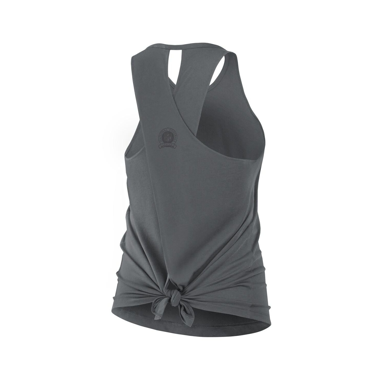 Женский топ Nike Gray Philadelphia Eagles Glory Crisscross Performance — фото 4