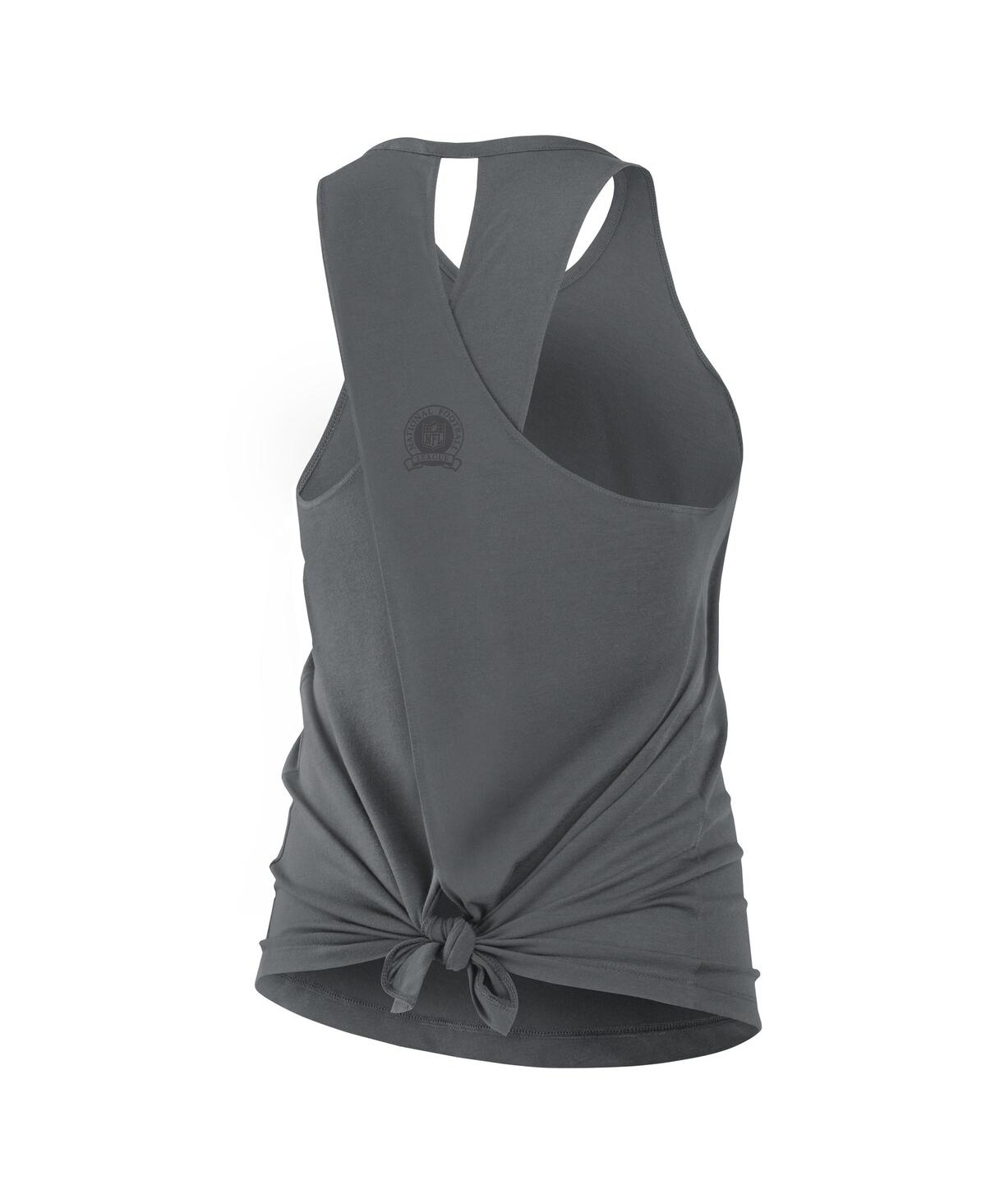 Nike Gray Philadelphia Eagles Glory Crisscross Performance Tank Top In Gray