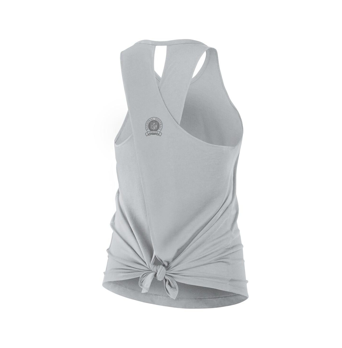 Женский топ Nike Gray Detroit Lions Glory Crisscross Performance — фото 4