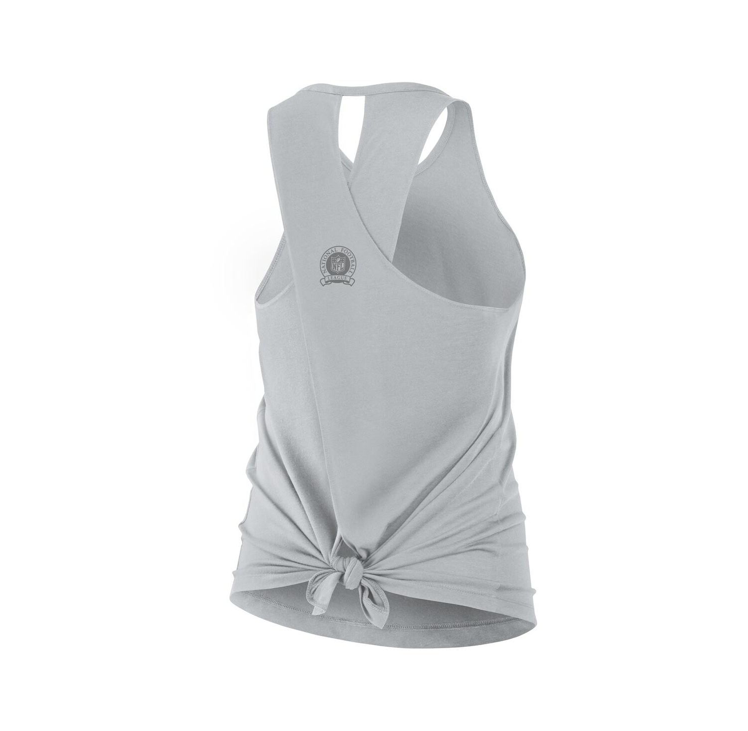 Women's Gray Detroit Lions Glory Crisscross Performance Tank Top