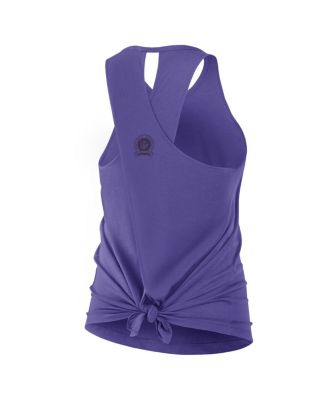 Women's Purple Baltimore Ravens Glory Crisscross Performance Tank Top