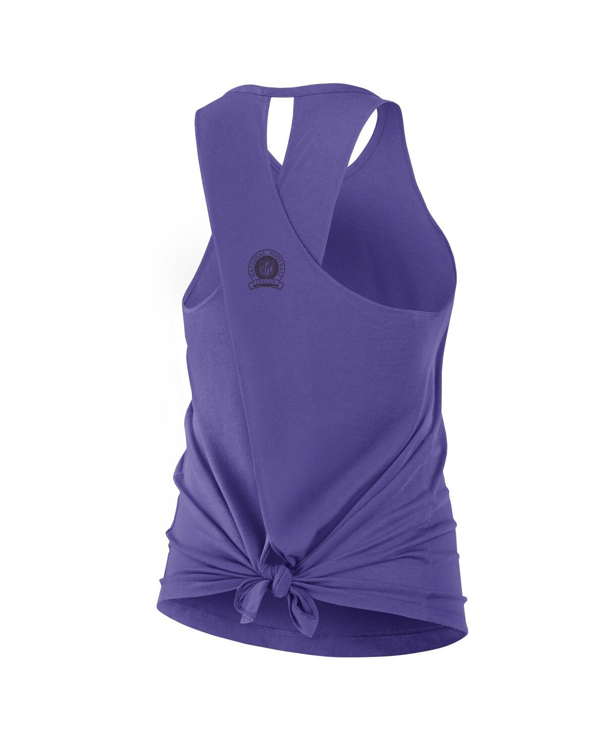 Nike Purple Baltimore Ravens Glory Crisscross Performance Tank Top In Purple