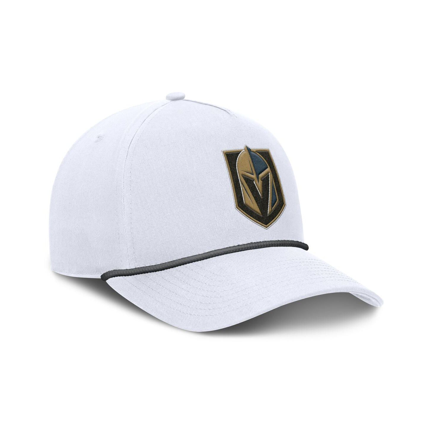 Мужская кепка Fanatics White Vegas Golden Knights Rope A-Frame Adjustable Hat — фото 3