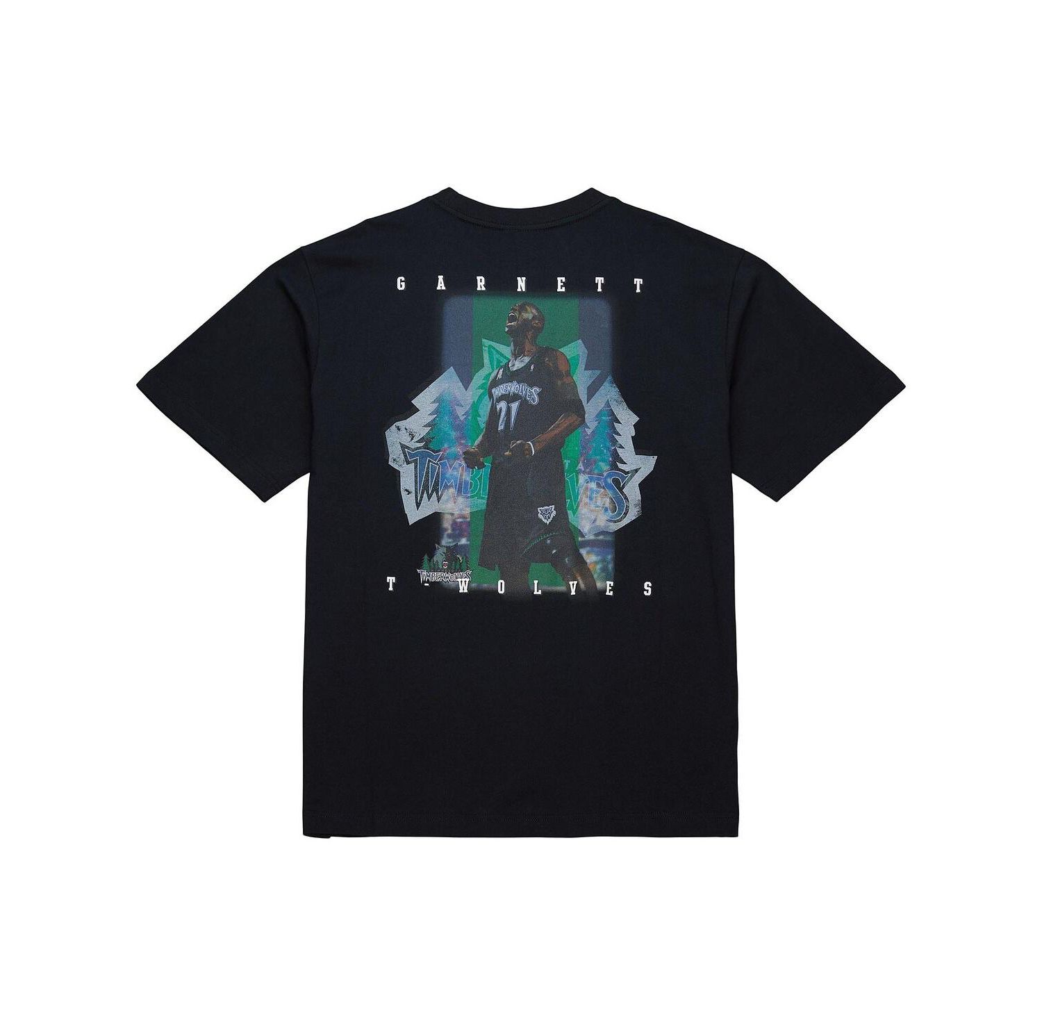 Men's Kevin Garnett Black Minnesota Timberwolves Hardwood Classics NBA Legends T-Shirt